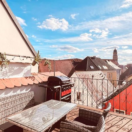 Zentrales Turm-Apt Mit Terrasse Амберг Екстериор снимка