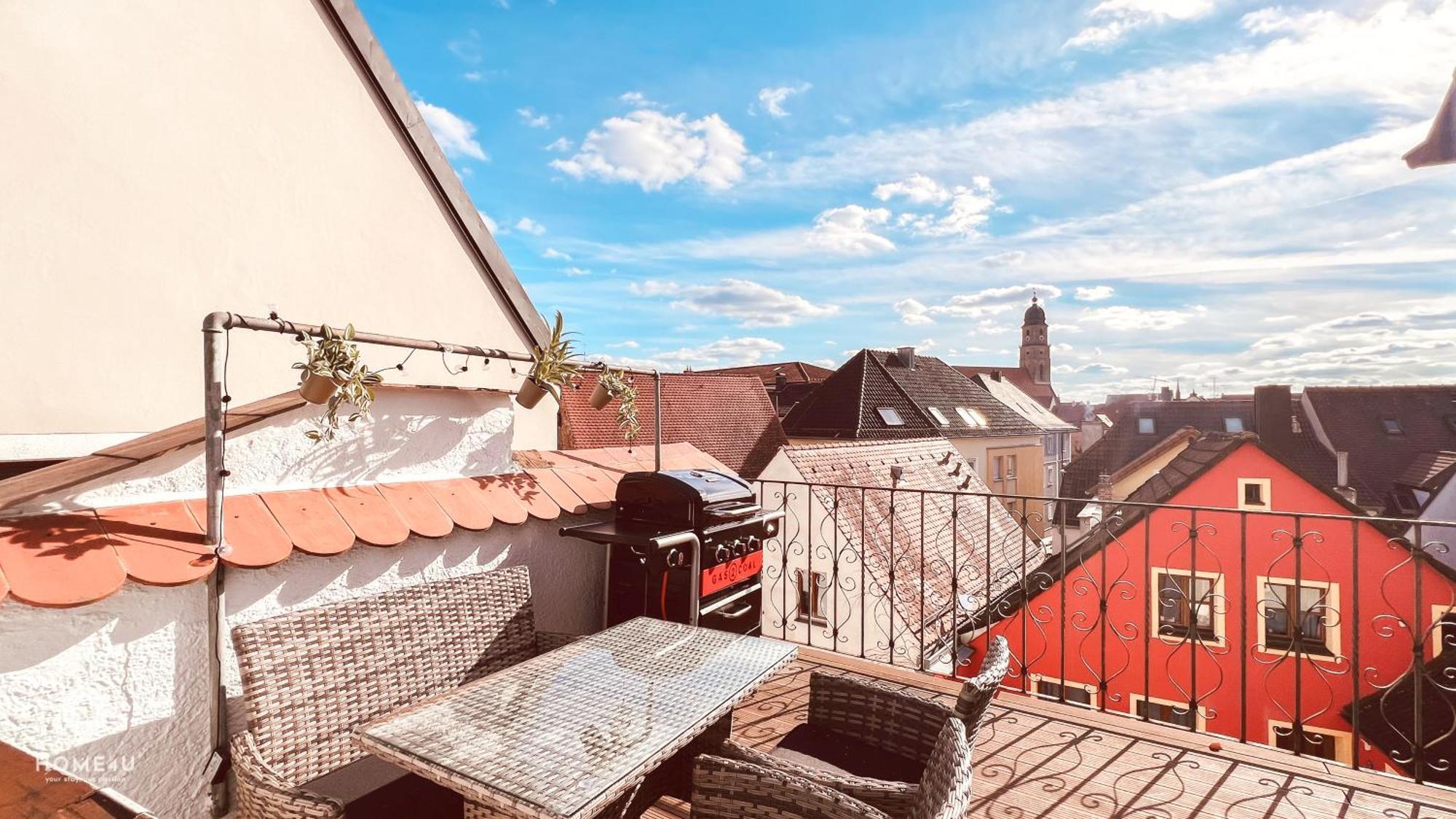 Zentrales Turm-Apt Mit Terrasse Амберг Екстериор снимка